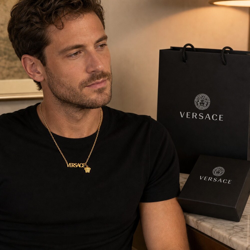 Versace Bold Statement Necklace Style 4 | New with Box - Picture 9 of 9